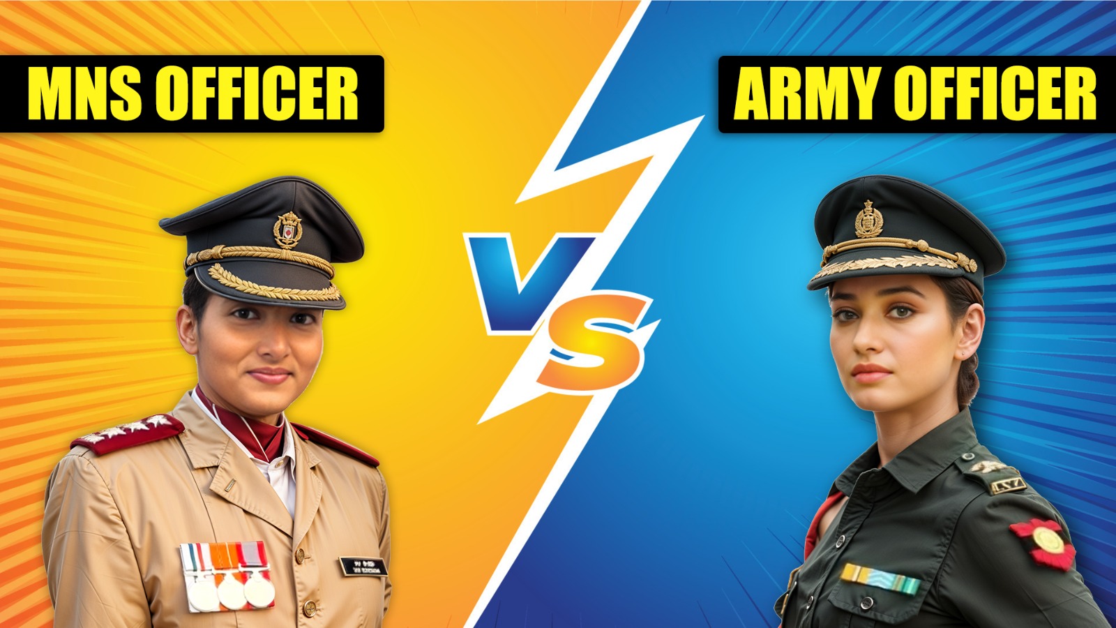 mns vs army officer